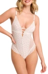 Montelle Intimates Lacy Teddy In Chantilly