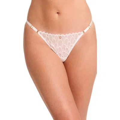Montelle Intimates Lacy Thong In Chantilly