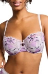 MONTELLE INTIMATES MONTELLE INTIMATES LAVENDER FIELDS KEYHOLE BALCONETTE UNDERWIRE BRA