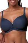 Montelle Intimates Pure Plus Underwire T-shirt Bra In Blue