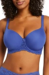 Montelle Intimates Pure Plus Underwire T-shirt Bra In Sapphire