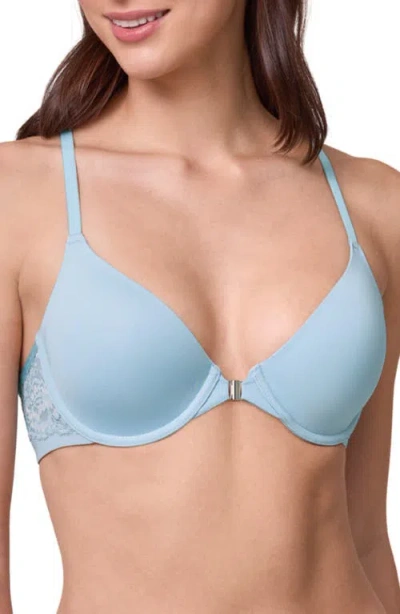 Montelle Intimates Racerback Lace T-shirt Bra In Blue