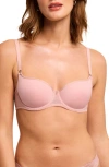 Montelle Intimates Underwire Spacer Balconette Bra In Pink