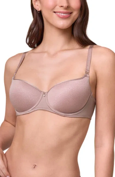 Montelle Intimates Underwire Spacer Balconette Bra In Pink