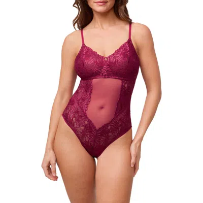 Montelle Intimates Vixen Bodysuit In Purple