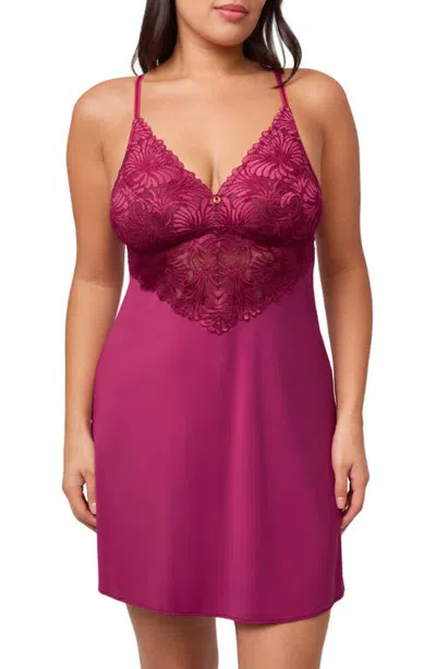 Montelle Intimates Vixen Chemise In Purple