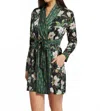 Montelle Intimates Washable Silk Cover Up In Magnolia Print In Multi