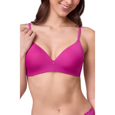 Montelle Intimates Wireless Convertible T-shirt Bra In Pink