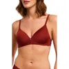 Montelle Intimates Wireless Convertible T-shirt Bra In Red