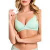 Montelle Intimates Wireless Convertible T-shirt Bra In Seafoam