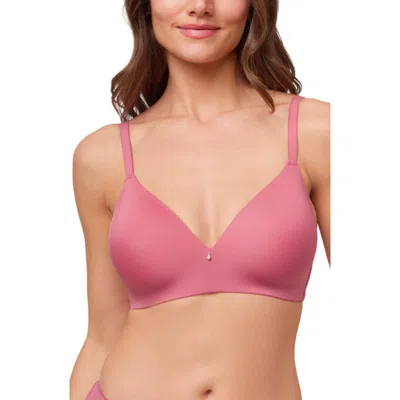 Montelle Intimates Wireless Convertible T-shirt Bra In Pink