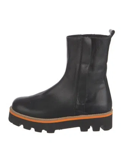Pre-owned Montelliana Leather Chelsea Boots In Black