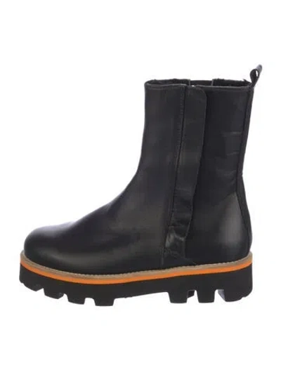 Pre-owned Montelliana Leather Chelsea Boots In Blue