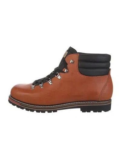 Pre-owned Montelliana Leather Lace-up Boots In Brown