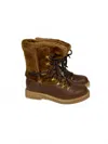Montelliana Women's Giada Shearling Lined Boots In Brown In Brown