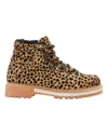 Montelliana Women's Leopard Print Marlena Shearling Boot In Multicolor In Brown