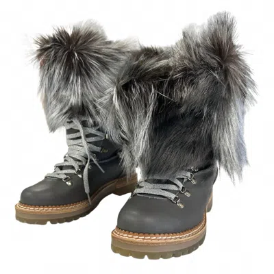 Montelliana Women's Seicento Fur Boot In Silver Fox In Gray