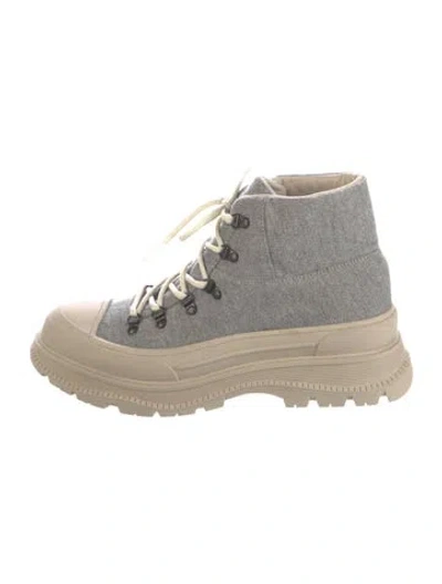 Pre-owned Montelliana Wool Hiking Boots In Neutral