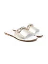 Montelpare Tradition Bow-detail Sandals In Gold