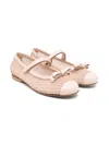 Montelpare Tradition Bow-detailed Ballet Flats In Pink