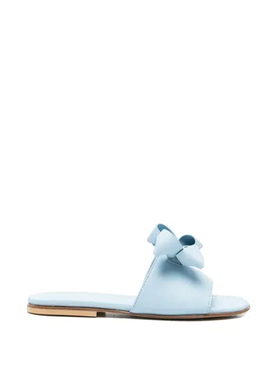 Montelpare Tradition Kids' Bow-detail Sandals In Blue