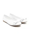 Montelpare Tradition Leather Ballet Flats In White