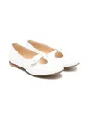 Montelpare Tradition Leather Ballet Flats In White