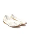 Montelpare Tradition Metallic-finish Ballet Flats In Gold
