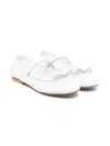 Montelpare Tradition Net-overlay Ballet Flats In White