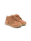 Montelpare Tradition Perforated Suede Ankle Boots In Brown