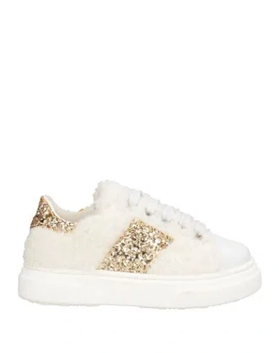 Montelpare Tradition Babies'  Toddler Girl Sneakers White Size 9c Leather, Textile Fibers In Animal Print