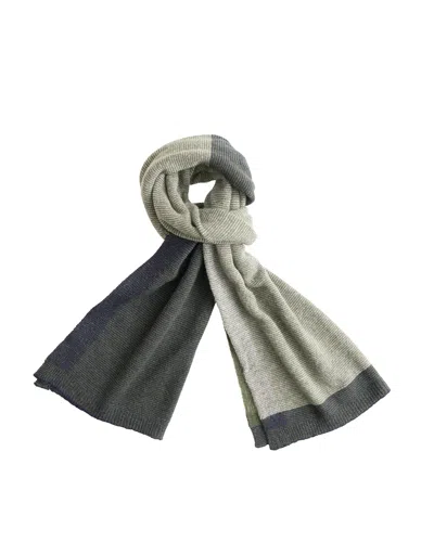 Monticelli Cashmere Cashmere Merino Ultra-soft Marled Knit Scarf In Green