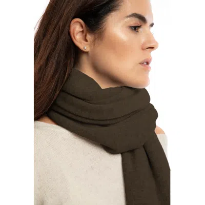 Monticelli Cashmere Double-knit Pure Cashmere Cape Wrap In Brown