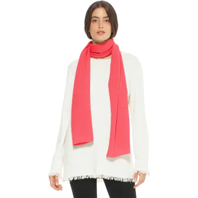 Monticelli Cashmere Essential Pure Cashmere Maxi Wide Scarf In Pink