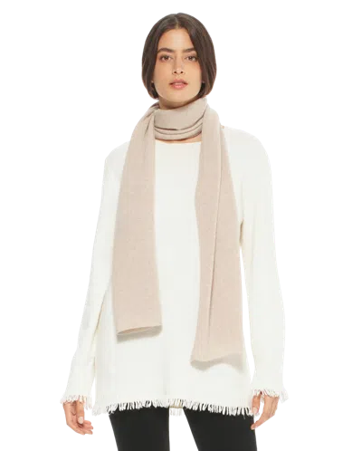 Monticelli Cashmere Essential Pure Cashmere Maxi Wide Scarf In Neutral