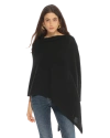 Monticelli Cashmere Essential Pure Cashmere Poncho In Black