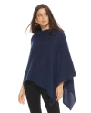 Monticelli Cashmere Essential Pure Cashmere Poncho In Blue