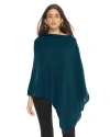 Monticelli Cashmere Essential Pure Cashmere Poncho In Blue