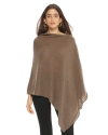 Monticelli Cashmere Essential Pure Cashmere Poncho In Brown