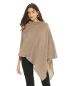 Monticelli Cashmere Essential Pure Cashmere Poncho In Brown