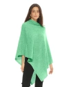 Monticelli Cashmere Essential Pure Cashmere Poncho In Green