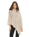 Monticelli Cashmere Essential Pure Cashmere Poncho In Neutral