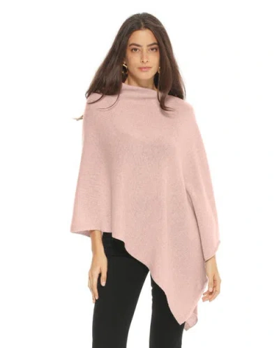 Monticelli Cashmere Essential Pure Cashmere Poncho In Orange