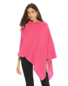 Monticelli Cashmere Essential Pure Cashmere Poncho In Pink