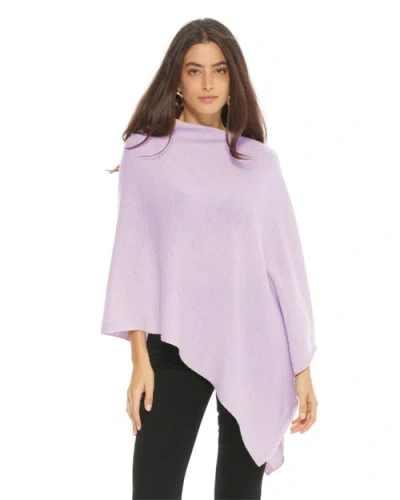 Monticelli Cashmere Essential Pure Cashmere Poncho In Pink