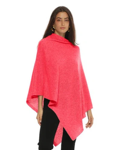 Monticelli Cashmere Essential Pure Cashmere Poncho In Neutral