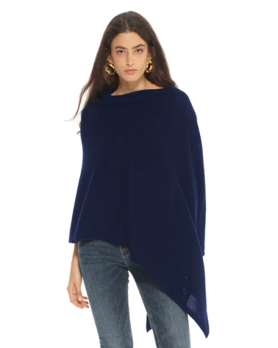 Monticelli Cashmere Essential Pure Cashmere Poncho In Red