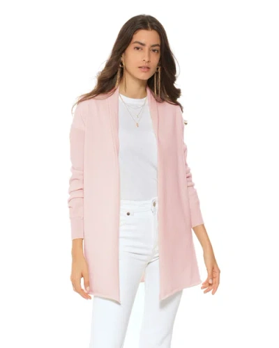Monticelli Cashmere Long Open Front Pure Cashmere Cardigan In Multi