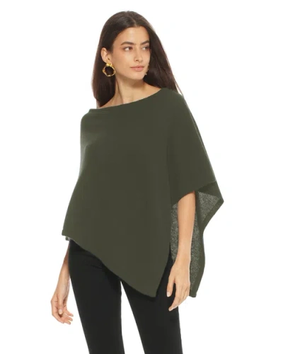 Monticelli Cashmere Pure Cashmere Capelet Poncho In Brown