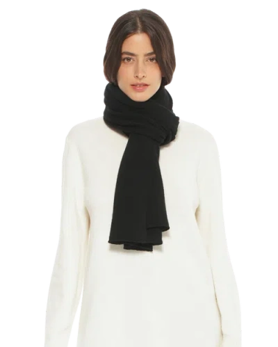 Monticelli Cashmere Pure Cashmere Cloud-soft Scarf In Black